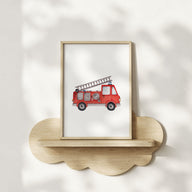 Feuerwehr - Kunstdruck für Kinder