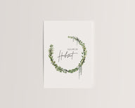 Alles Liebe zur Hochzeit – Grüner Blätterkranz