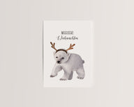 Magische Weihnachten – Eisbär mit Geweih