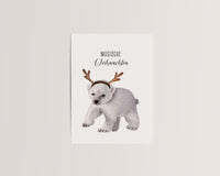 Magische Weihnachten – Eisbär mit Geweih