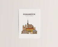Osnabrück Skyline-Collage - Postkarte