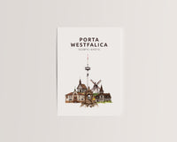 Porta Westfalica Skyline-Collage - Postkarte