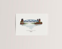 Meppen Hubbrücke - Postkarte