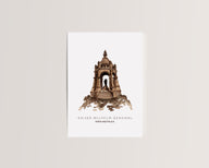 Porta Westfalica Kaiser-Wilhelm-Denkmal - Postkarte