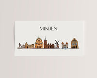Minden Skyline - Postkarte