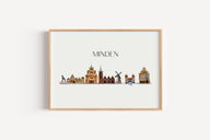 Minden Skyline - Kunstdruck
