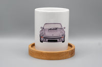 Silberner Sportwagen Front - Tasse 340ml
