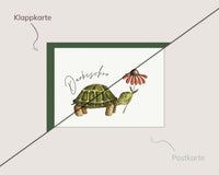 Dankeschön – Schildkröte mit Blüte