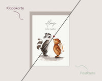 Always better together – Waschbär & Hase