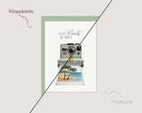 Collect Moments Not Things – Polaroidkamera Urlaubsmotiv