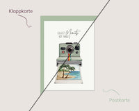 Collect Moments Not Things – Polaroidkamera Urlaubsmotiv