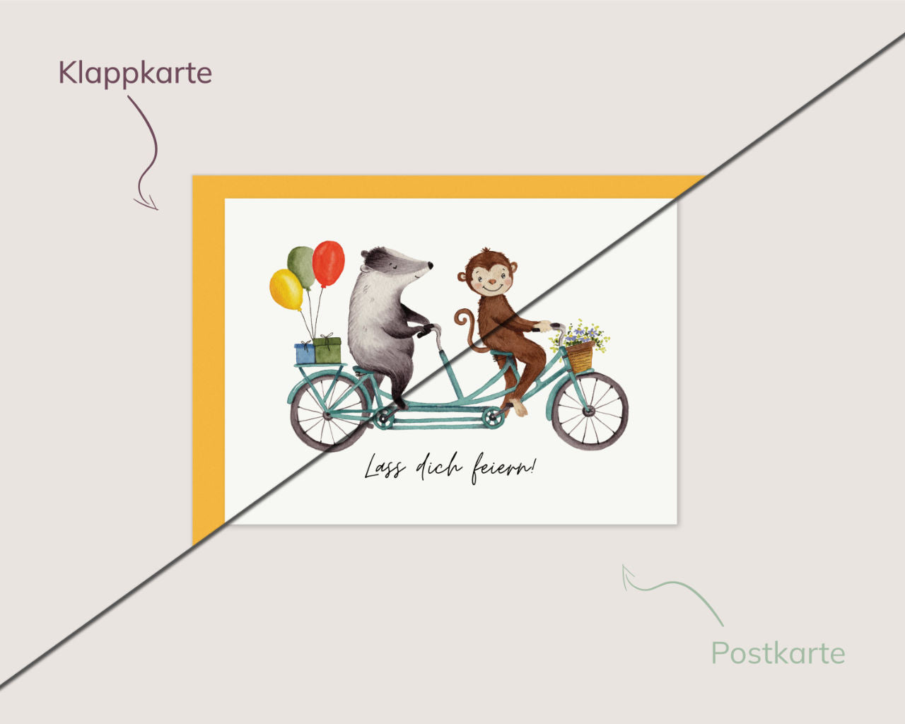 Lass dich feiern – Tierisches Tandem-Abenteuer