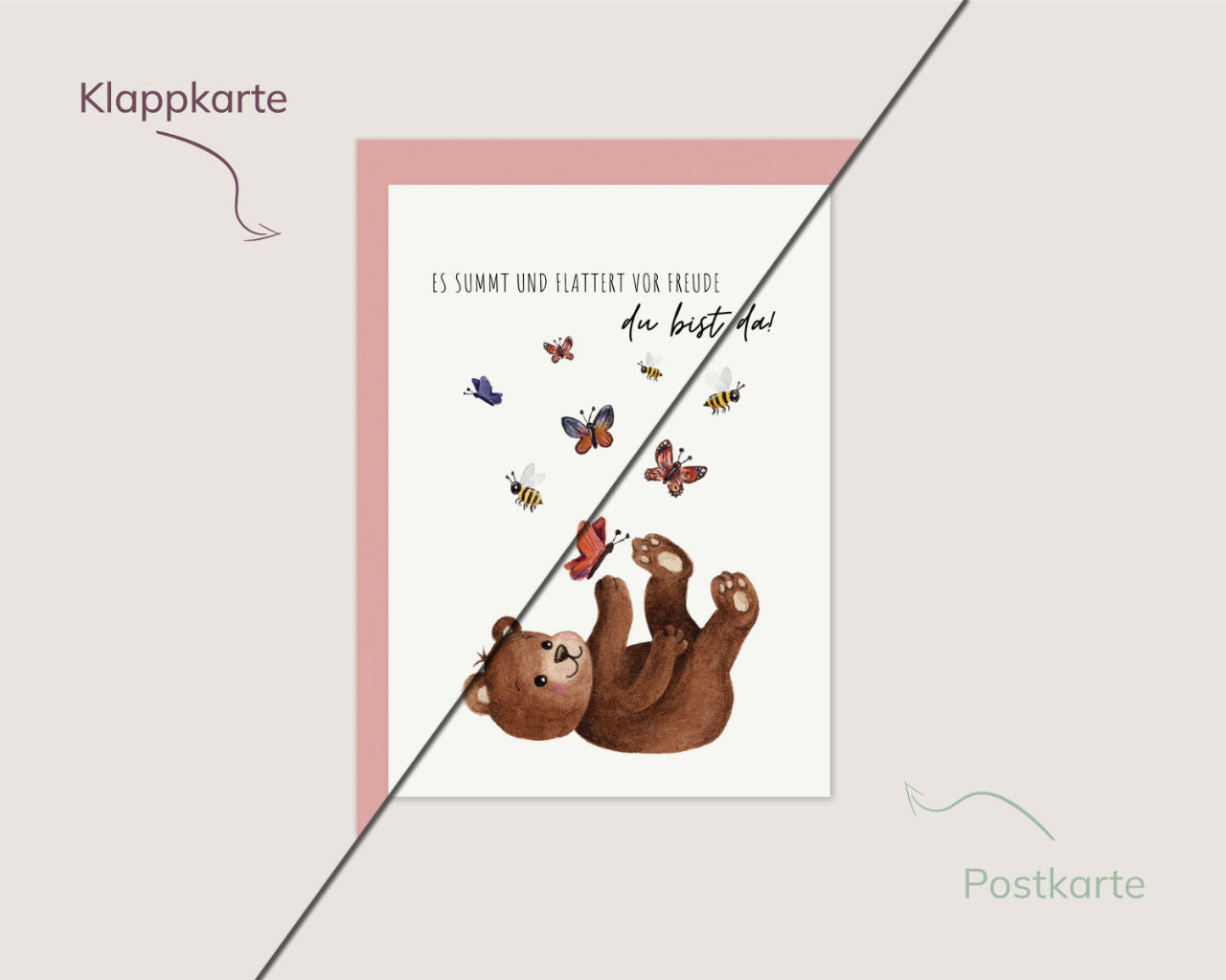Es summt und flattert – Bär im Schmetterlingstanz
