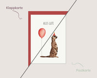 Alles Gute – Erdmännchen mit Luftballon