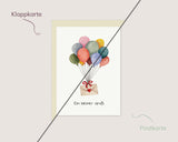 Ein kleiner Gruß – Brief an Luftballons