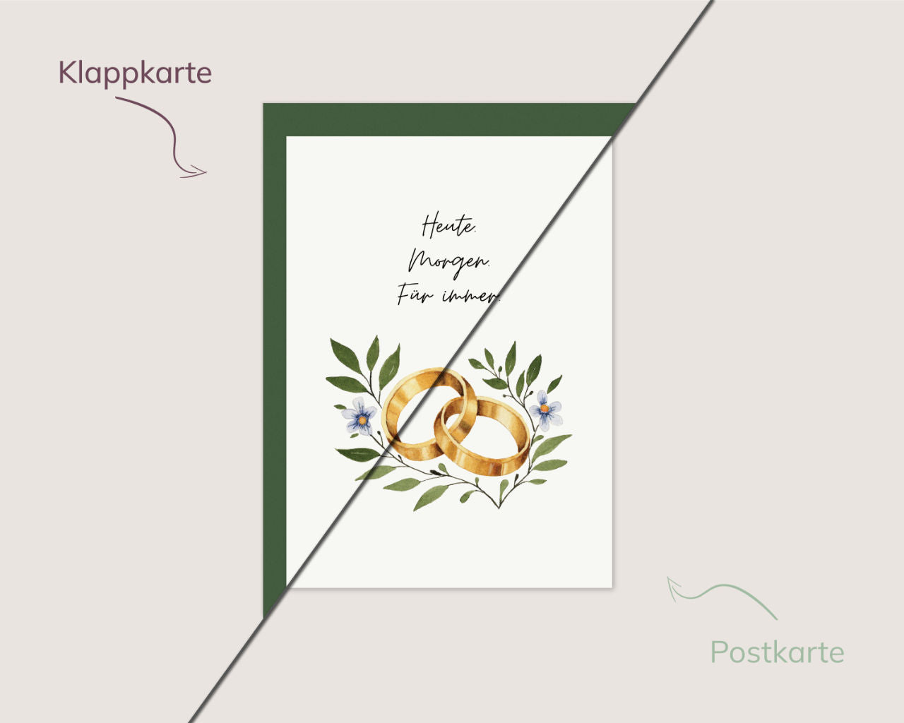 Heute. Morgen. Für immer. – Goldene Ringe