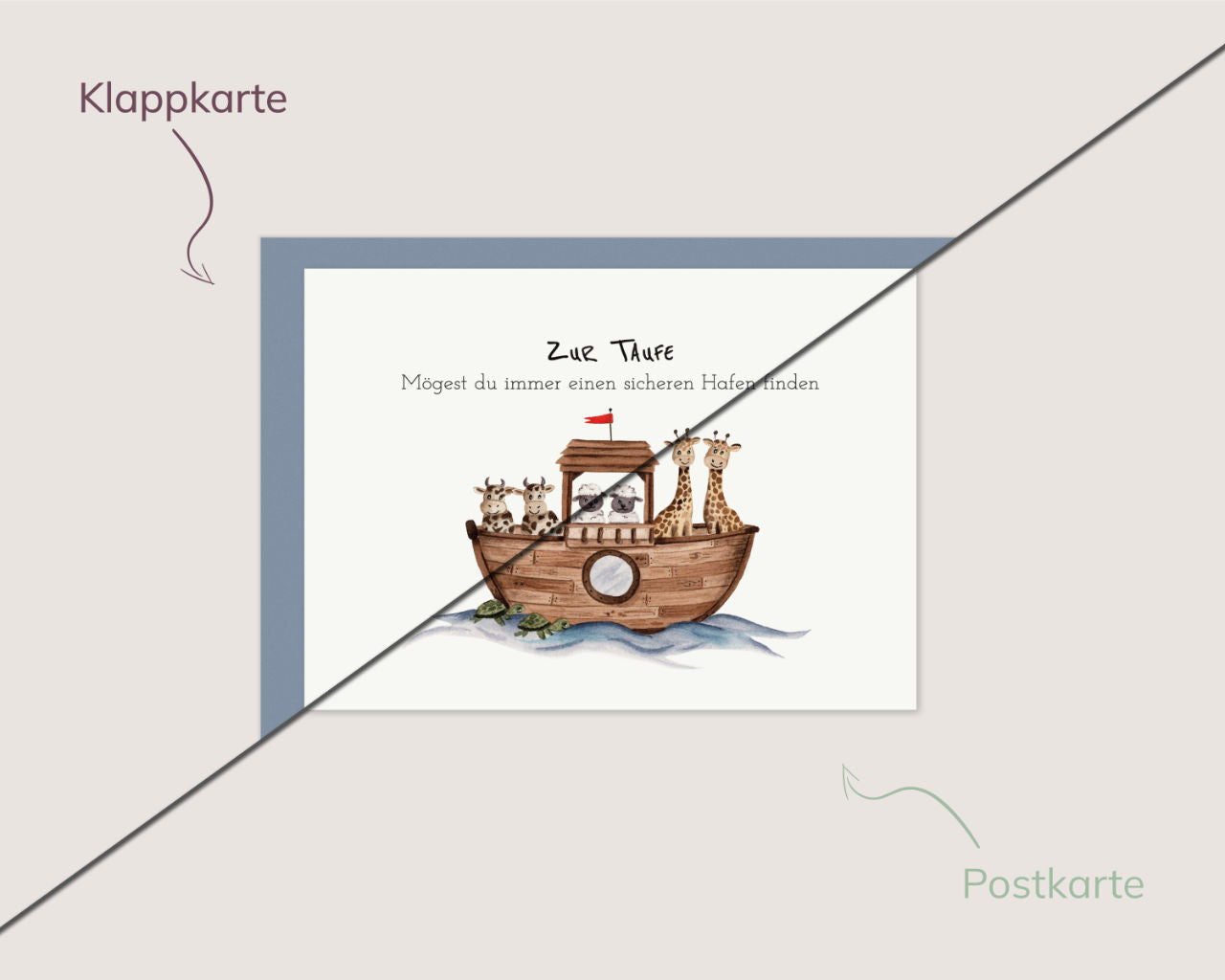 Mögest du immer einen sicheren Hafen finden – Arche zur Taufe