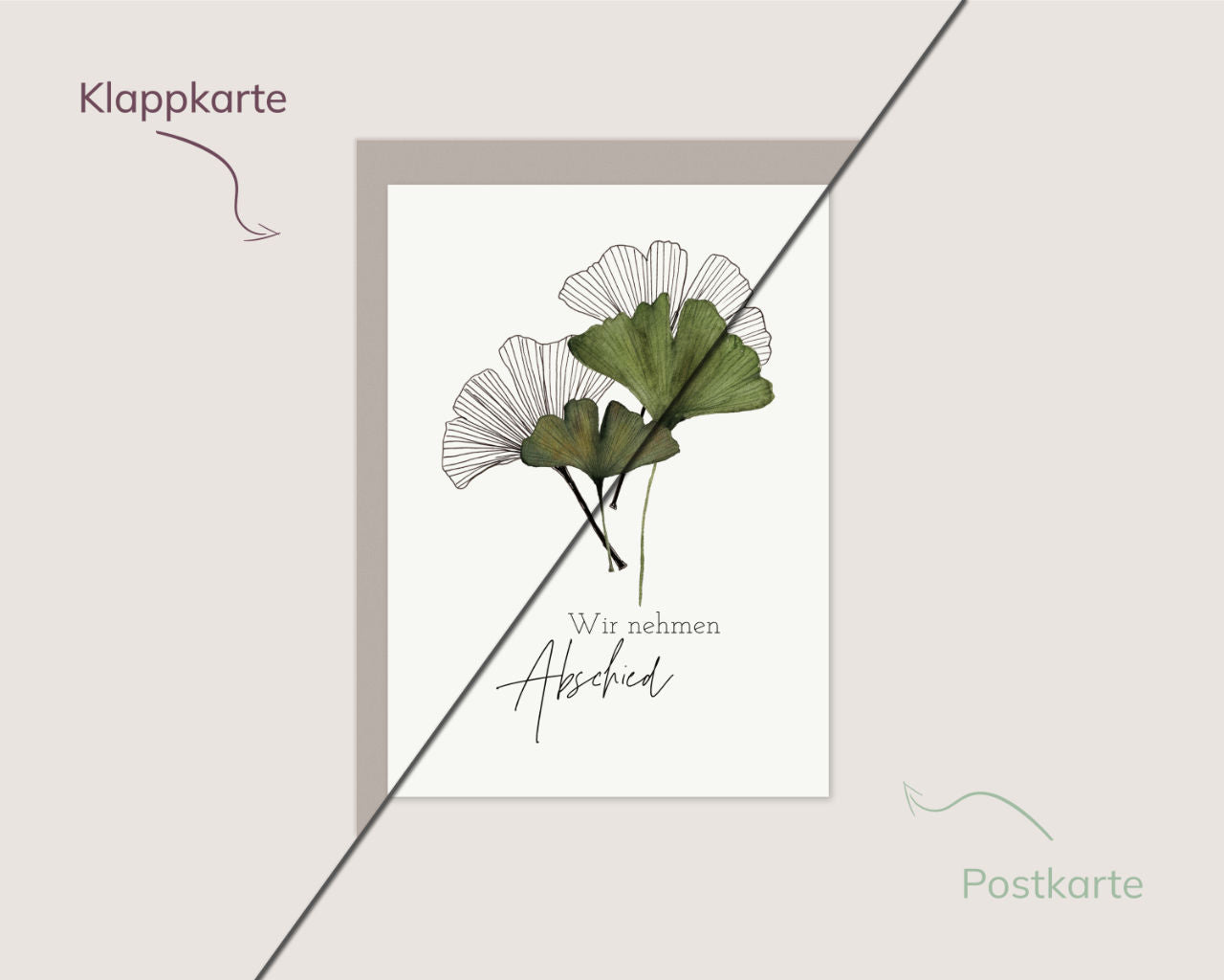 Wir nehmen Abschied – Ginkgoblätter