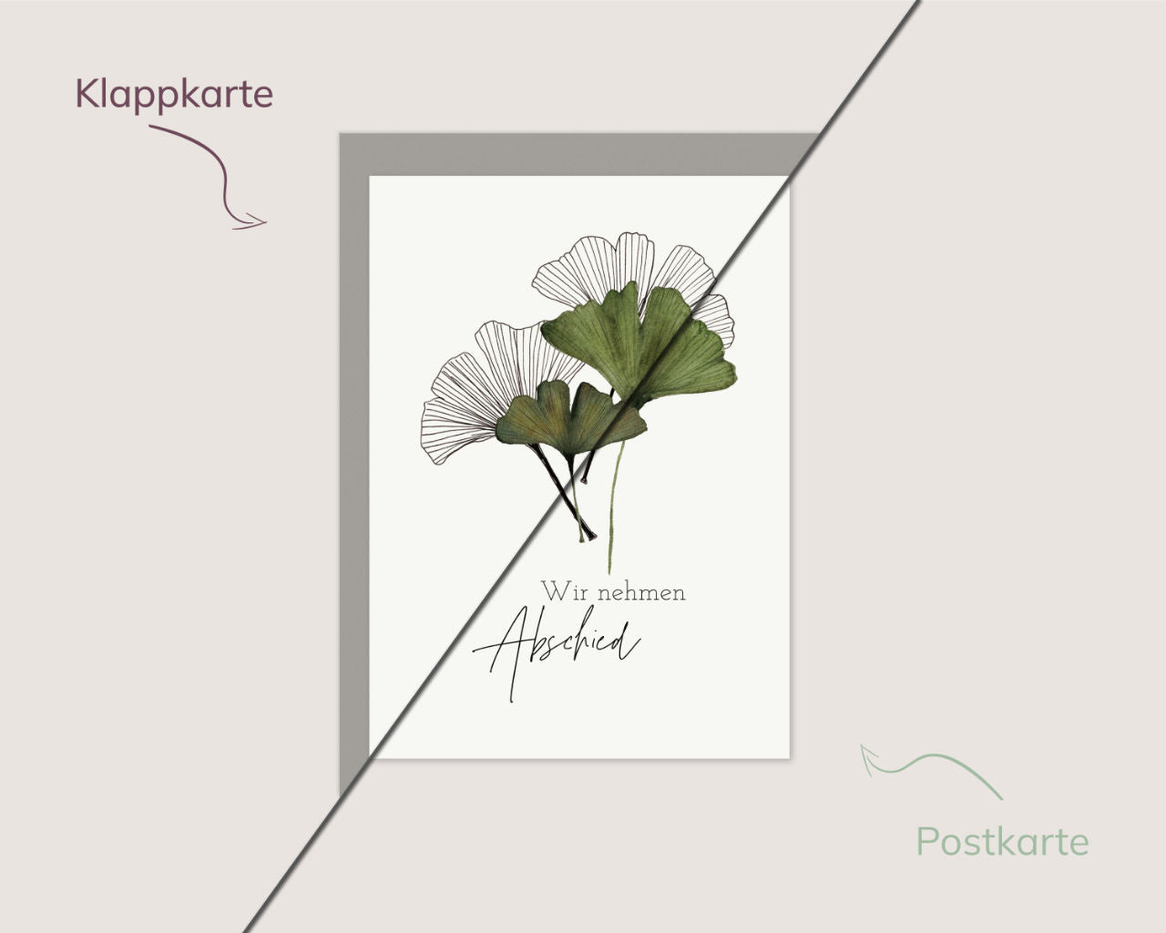 Wir nehmen Abschied – Ginkgoblätter