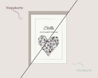 Stille. Eine schweigende Umarmung – Florales Herz