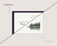 Immer verbunden im Herzen – Stiller See mit Spiegelung