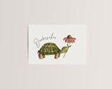 Dankeschön – Schildkröte mit Blüte