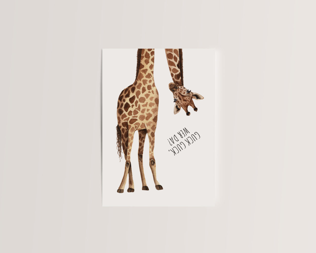 Guck, guck, wer da? – Giraffengruß