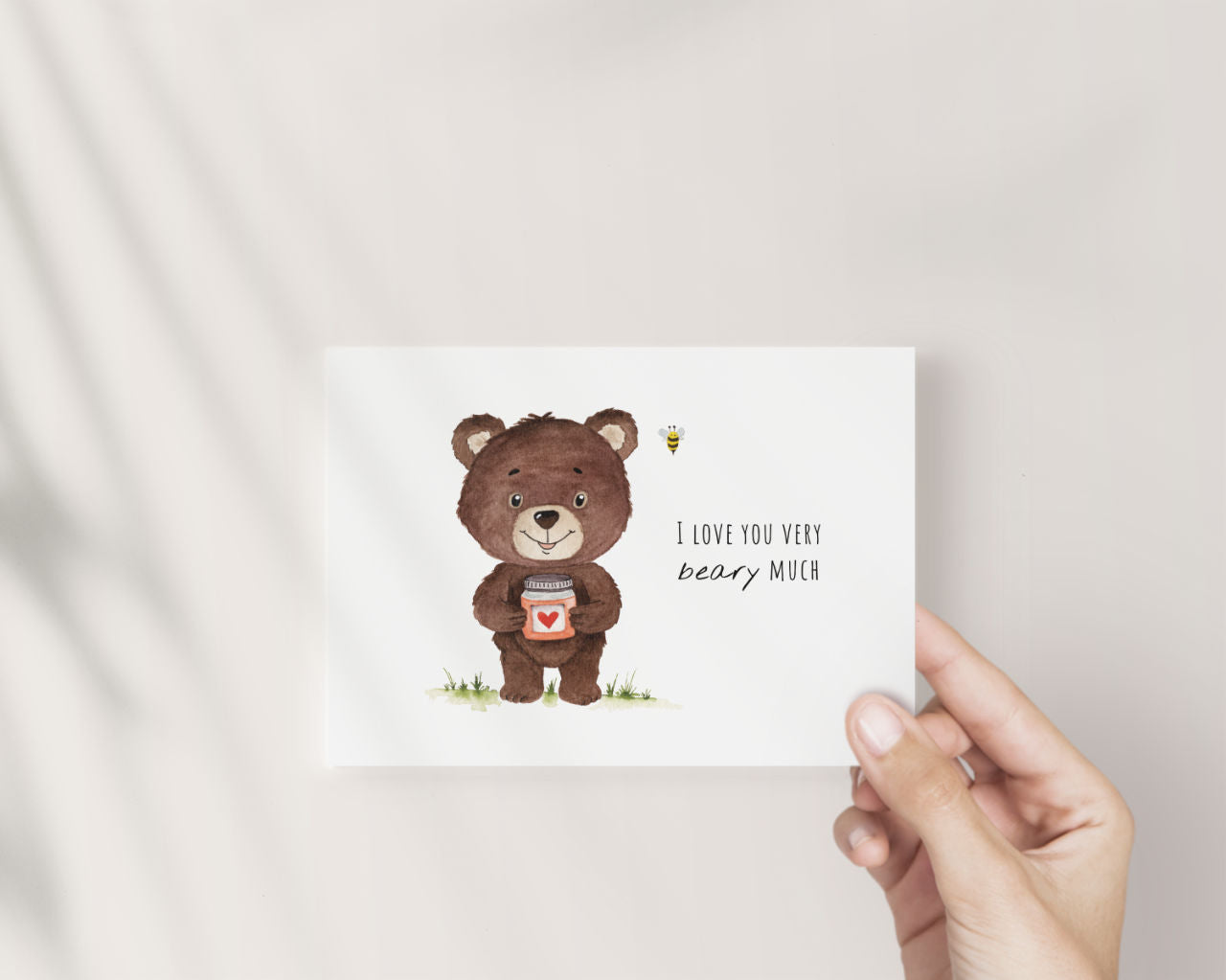 I love you very beary much – Marmeladenbär mit Biene