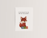 Du bist bereit – Fuchs mit ABC-Würfeln