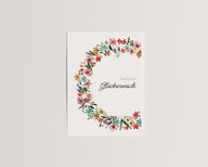 Herzlichen Glückwunsch – Bunter Blumenkranz