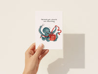 Allerhand gute Wünsche – Krake mit Geschenk