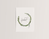 Alles Liebe zur Hochzeit – Grüner Blätterkranz