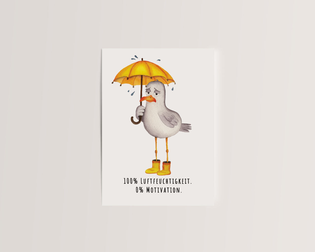 100 % Luftfeuchtigkeit, 0 % Motivation – Pechmöwe