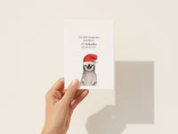 Weihnachten im Herzen – Babypinguin mit Mütze