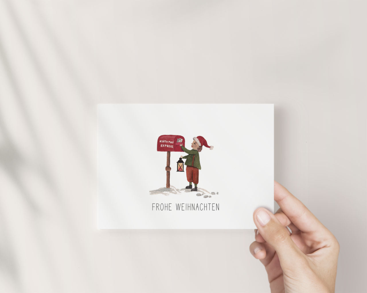 Frohe Weihnachten – Weihnachtswichtel am Briefkasten