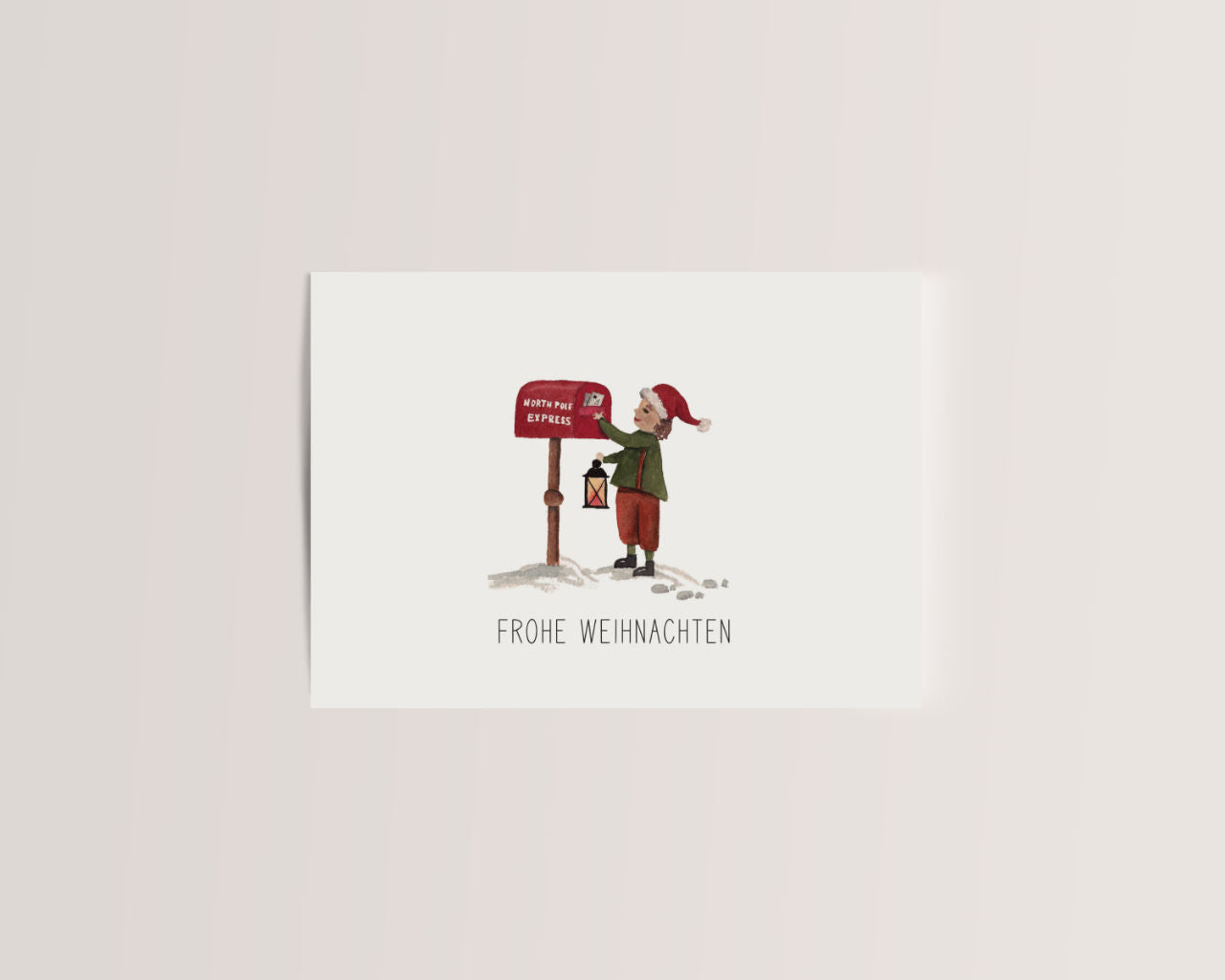 Frohe Weihnachten – Weihnachtswichtel am Briefkasten