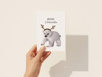 Magische Weihnachten – Eisbär mit Geweih