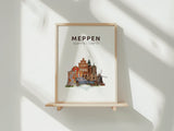 Meppen Skyline-Collage - Kunstdruck