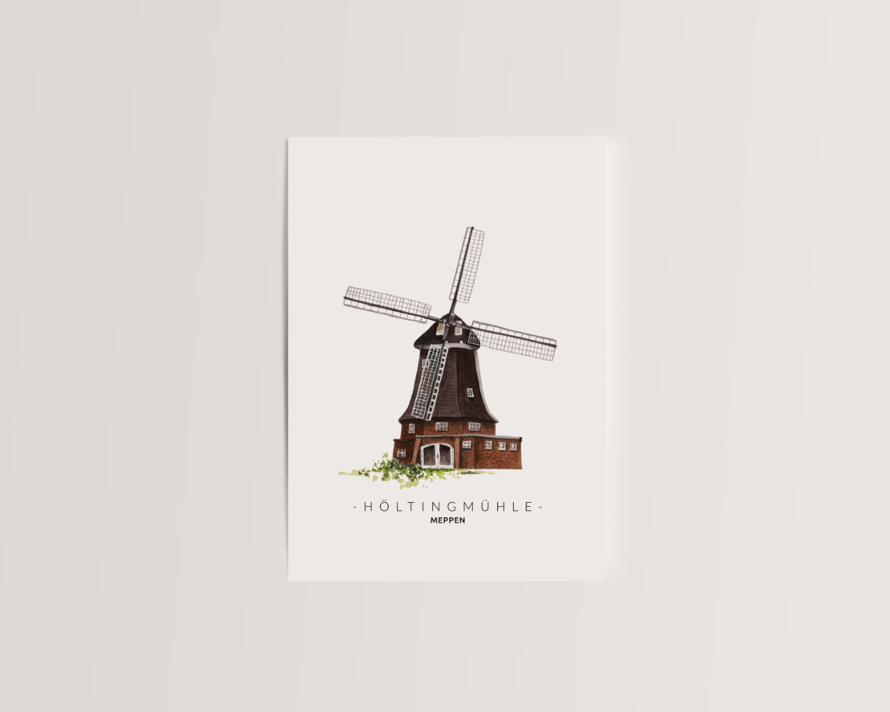 Meppen Höltingmühle - Postkarte