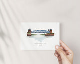 Meppen Hubbrücke - Postkarte