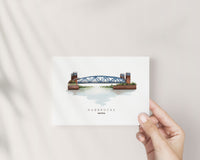 Meppen Hubbrücke - Postkarte