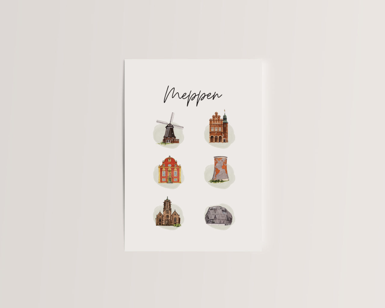 Meppen Sehenswürdigkeiten - Postkarte