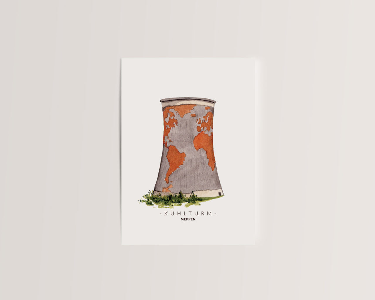 Meppen Kühlturm - Postkarte