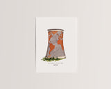 Meppen Kühlturm - Postkarte