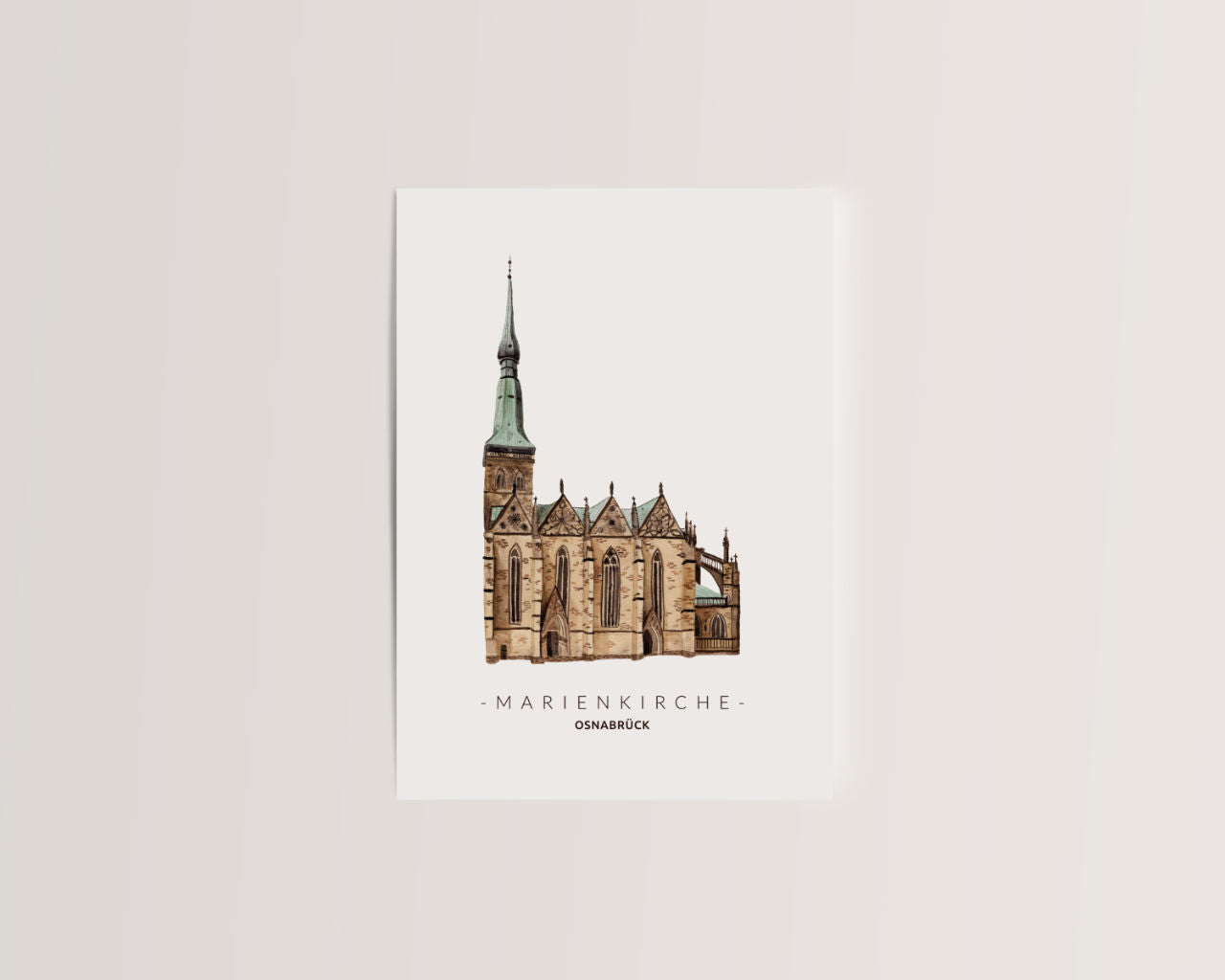 Osnabrück Marienkirche - Postkarte