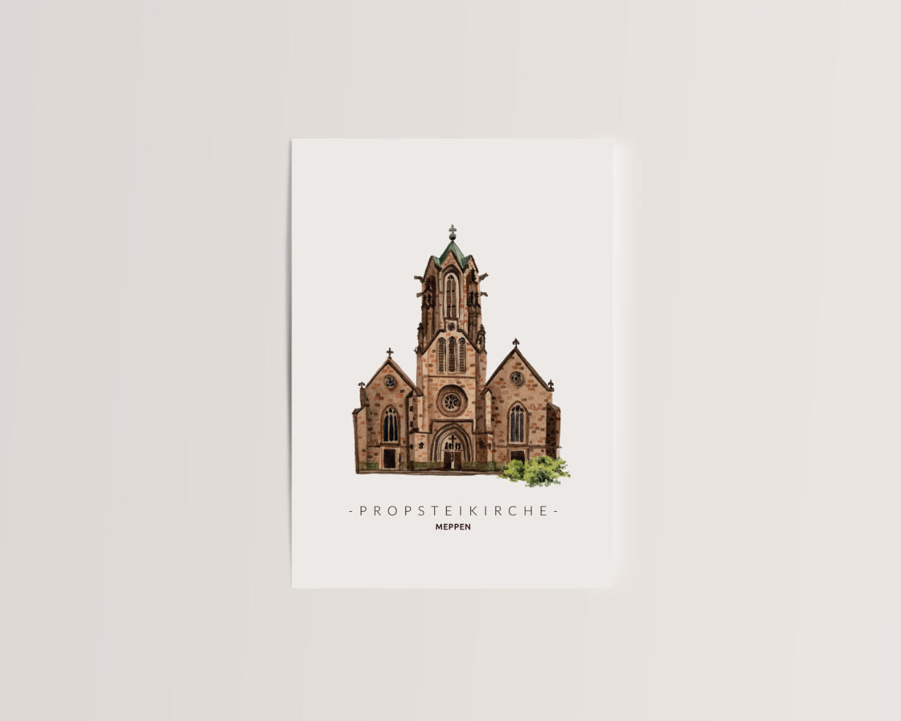 Meppen Propsteikirche - Postkarte