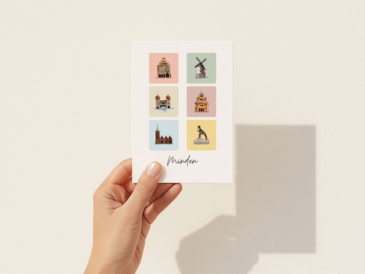 Minden Sehenswürdigkeiten - Postkarte