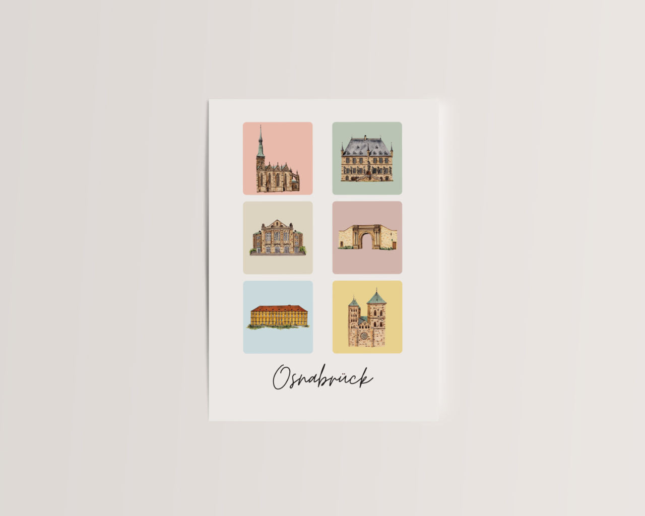 Osnabrück Sehenswürdigkeiten - Postkarte