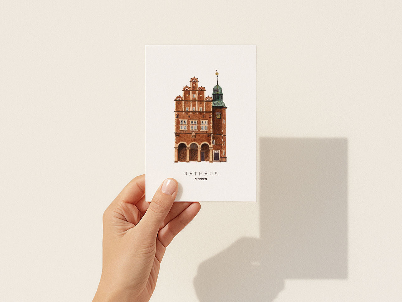 Meppen Rathaus - Postkarte
