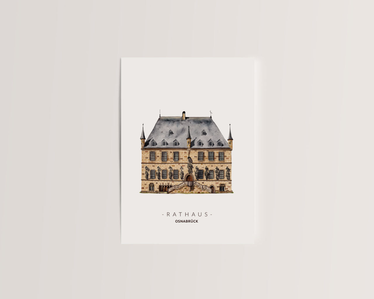 Osnabrück Rathaus  - Postkarte